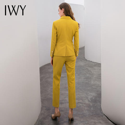 IWY/黄色长袖西服长裤套装 CP10324 商品图4