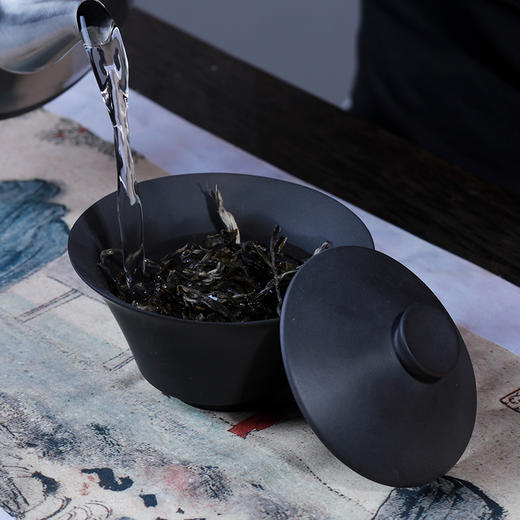建水紫陶素盖碗 商品图5