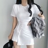 Drawstring sexy skin slim mini skirt抽带性感紧身修身迷你短裙JPY带授权招加盟代理 商品缩略图0
