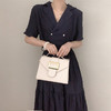 Loose V-neck puff sleeve shirt dress宽松V领泡泡袖衬衫裙JPY带授权招加盟代理 商品缩略图0