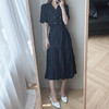 Loose V-neck puff sleeve shirt dress宽松V领泡泡袖衬衫裙JPY带授权招加盟代理 商品缩略图1