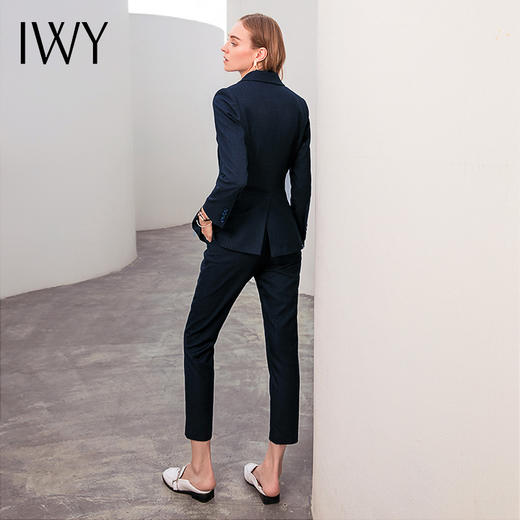 IWY/藏青色长袖西服长裤套装CP10316 商品图3