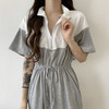 Zip elastic short sleeve dress 拉链松紧短袖连衣裙 忌平庸JPY带授权招加盟代理 商品缩略图2