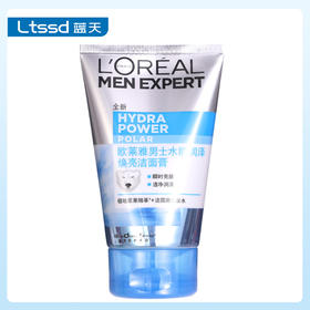 欧莱雅男士水能润泽焕亮洁面膏（30170602）【30170602】