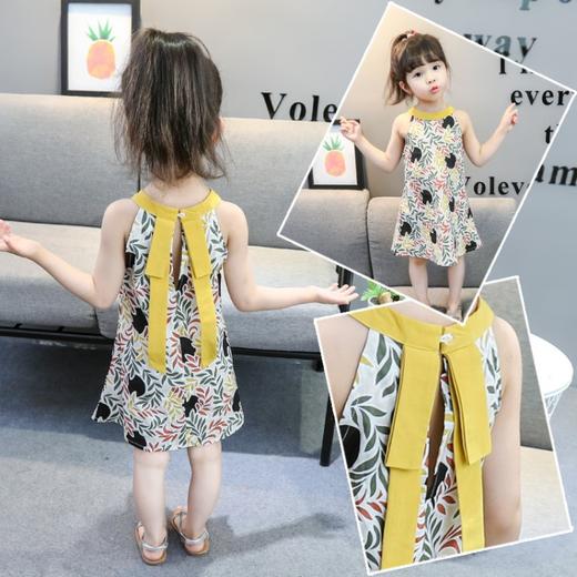 SKM-skb33-5韩版时尚中小童夏季花色吊带连衣裙潮 商品图1
