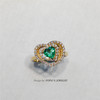 【每日特选】18K黄金心形祖母绿钻石戒指(预约看货) 商品缩略图0