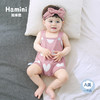 【100选10】哈米尼Hamini/爬服 女宝宝满印爱心提花全棉背带裙哈衣hcgx807 商品缩略图3