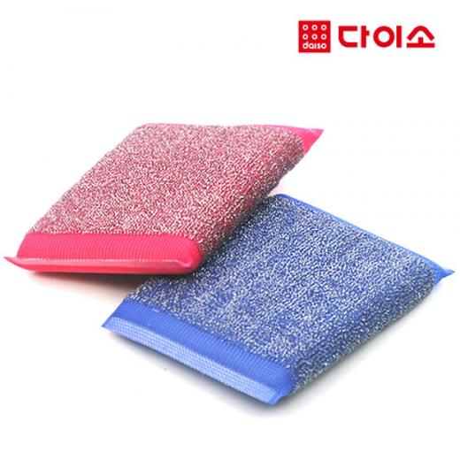 网式洗涤巾2P / SET-43399 大创海绵擦Daiso Sponge wipe颜色随机JPY带授权招加盟代理 商品图0
