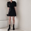 V-neck puff sleeve mini dress V领泡泡袖迷你连衣裙 忌平庸JPY带授权招加盟代理 商品缩略图0
