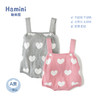 【100选10】哈米尼Hamini/爬服 女宝宝满印爱心提花全棉背带裙哈衣hcgx807 商品缩略图5