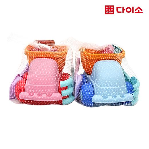 [Daiso]Sand Play Truck Set(5P)-1018980 玩沙子套装 海边玩具JPY带授权招加盟代理 商品图0
