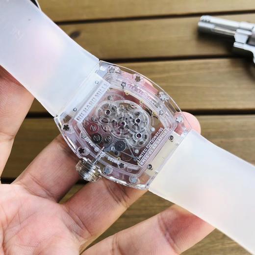 理查德米勒🐻【Richard Mille】全球限量版 本，水晶全透明玻璃鑫多功能复杂机械腕表，晶莹透亮⋯引领科技、未来、时髦感，透视机械美学，带来更新锐与前卫的诠释，全透明镂空水晶的诱惑力，值得欣赏 商品图10