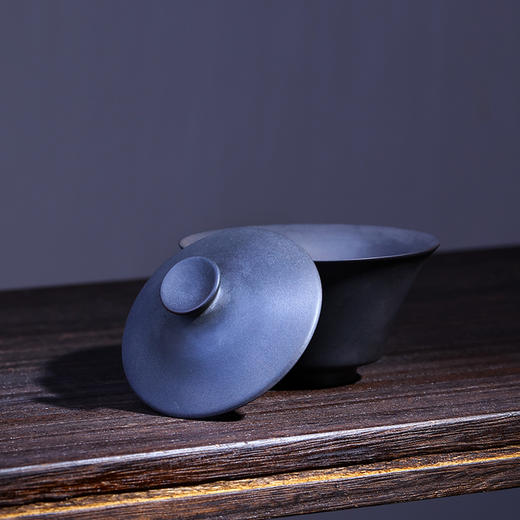 建水紫陶素盖碗 商品图8