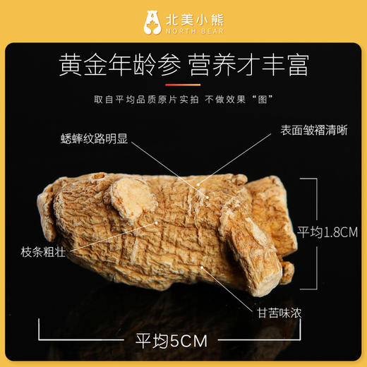 加拿大进口5年西洋参参头 【200克礼盒装】  #宁波仓 商品图5
