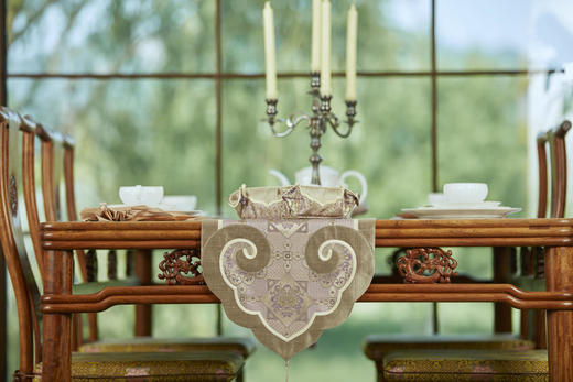 【皇锦】吉祥有余·织锦缎餐桌单品 商品图0