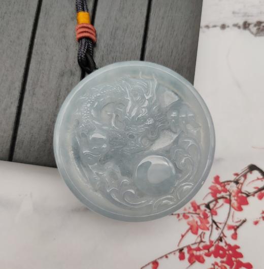 翡翠挂件龙牌（圆） 商品图0