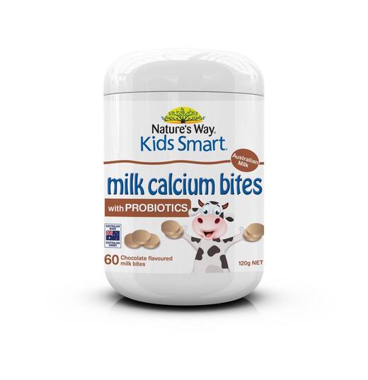 澳大利亚Kids Smart佳思敏牛乳高钙益生菌咬咬片压片糖果巧克力味 商品图2