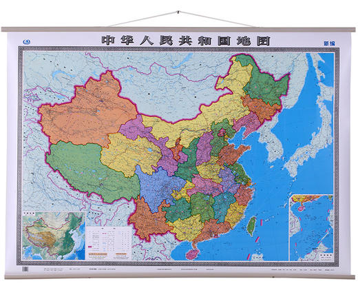 中国地图（政区版）,1.5m x 1.1m,两全覆膜挂图 商品图2