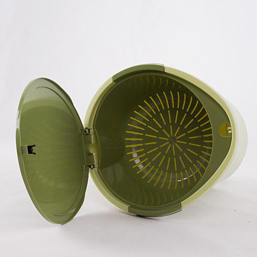 茶花 塑料加厚茶水桶排水桶茶渣桶茶叶带盖接管按键式垃圾桶1521 商品图3