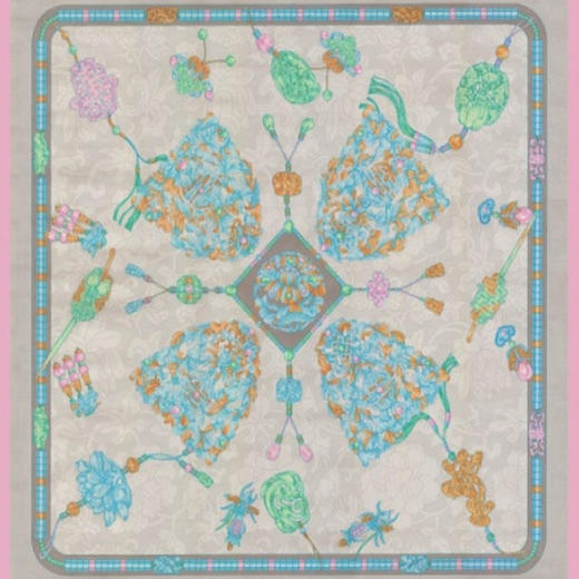 【皇锦】珠光璀璨丝巾 商品图5