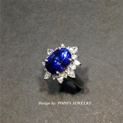 【每日特选】Pt900铂金蓝宝石钻石戒指(预约看货) 商品图1