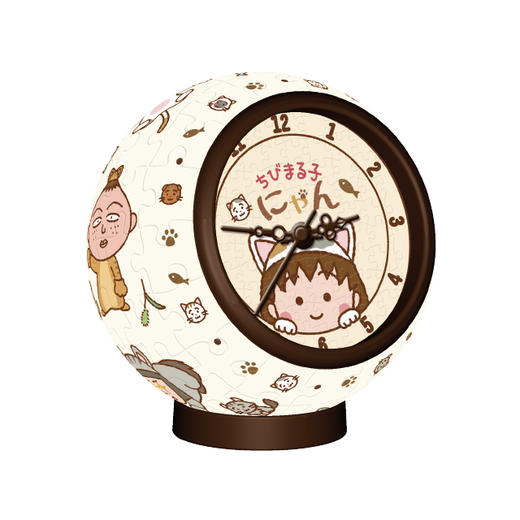 145片 桌面时钟 塑料拼图 KC1016 櫻桃小丸子-猫猫好朋友 商品图0