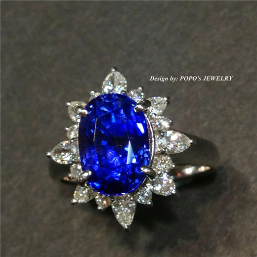 【每日特选】Pt900铂金蓝宝石钻石戒指(预约看货) 商品图6