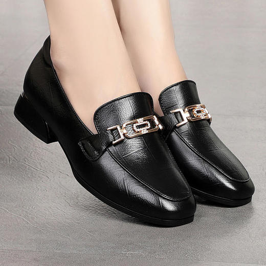 KQ-2995新款真皮软底软面女单鞋乐福鞋 商品图3