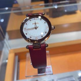 芙丽芙丽/Folli Follie 多菱角镜面 真皮手表