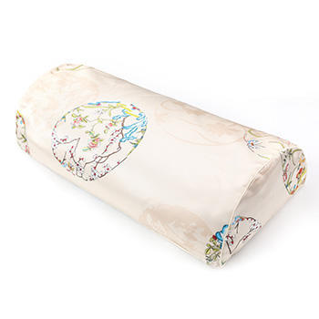 【皇锦】百花团圆·真丝印花半圆形荞麦枕 商品图2