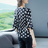 DB-A88宽松显瘦，雪纺波点七分喇叭袖上衣 商品缩略图3