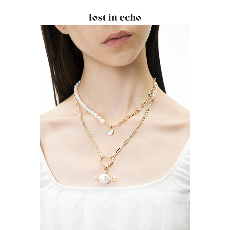 丘比特珍珠双层叠戴项链