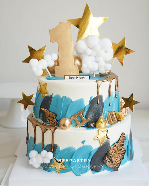 蓝天祥云双层 商品图0