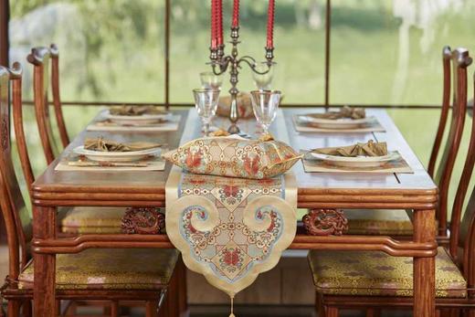 【皇锦】吉祥有余·织锦缎餐桌单品 商品图2