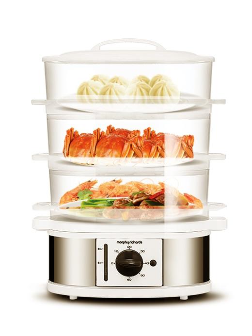 摩飞电蒸锅多功能家用小型迷你自动断电多层大容量蒸汽锅蒸菜蒸笼 商品图0