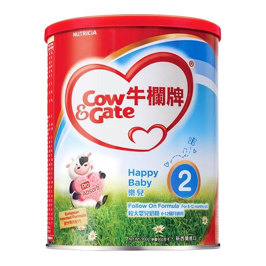 cowgate港版牛栏牌2段婴儿奶粉900g612月新西兰进口奶粉