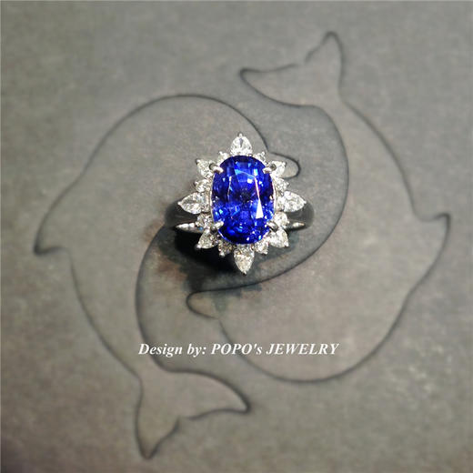 【每日特选】Pt900铂金蓝宝石钻石戒指(预约看货) 商品图8