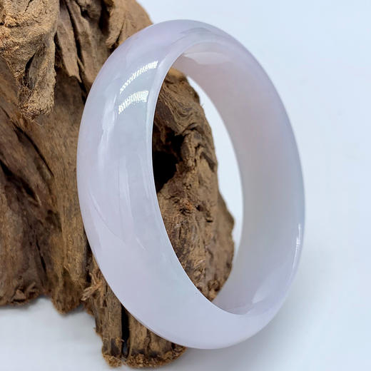 派瑞翡翠 翡翠手镯 糯种 淡紫色 商品图3