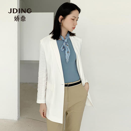 【商品同款】  娇鼎雾蓝色坑条 针织衫  CJKF311 商品图4