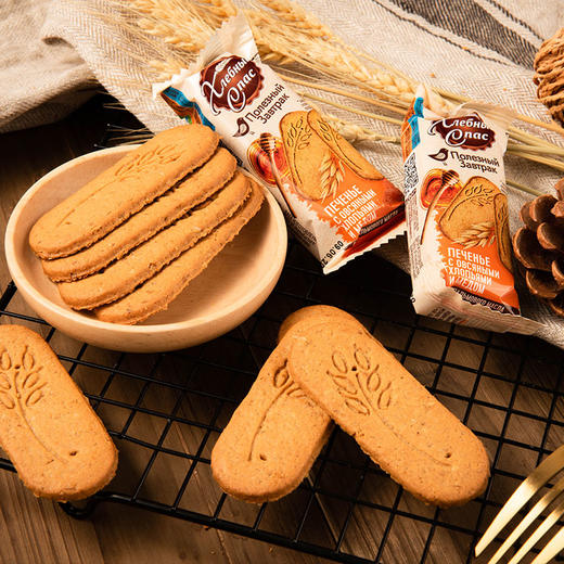 金麦穗蜂蜜燕麦饼干155g 商品图2