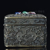 【繁花似锦】老银鎏金掐丝镶宝石盒 商品缩略图5
