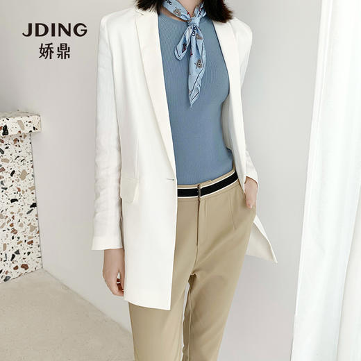 【商品同款】  娇鼎雾蓝色坑条 针织衫  CJKF311 商品图2