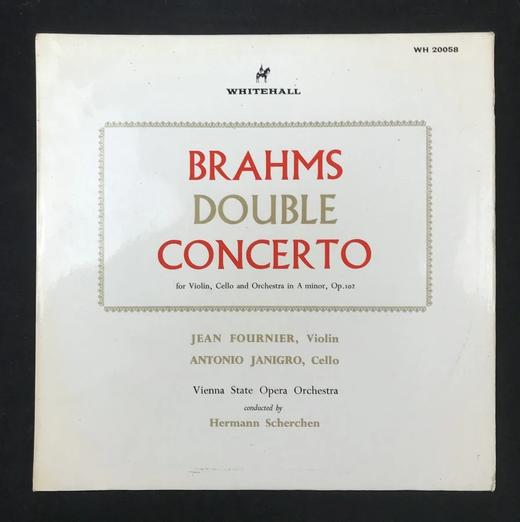LP黑胶唱片 勃拉姆斯《A小调小提琴与大提琴协奏曲》 维也纳国家歌剧院乐团 小提琴：简.福尼尔 大提琴：西尼格罗 商品图0