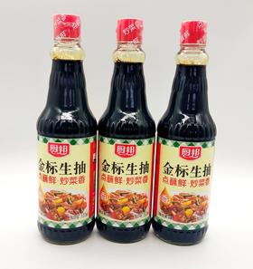 厨邦金标生抽酱油500ml