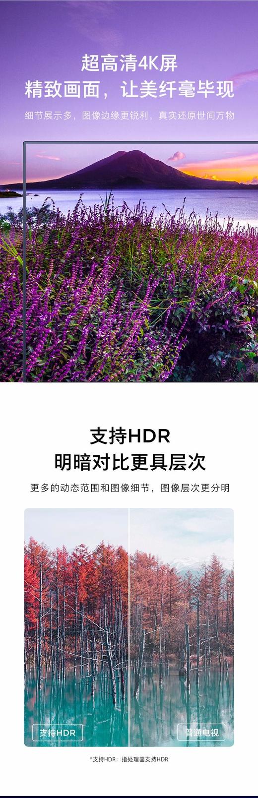  【FWS】小米电视4A 70英寸巨屏 4K超高清HDR AI人工智能网络液晶平板电视JPY带授权招加盟代理 商品图8