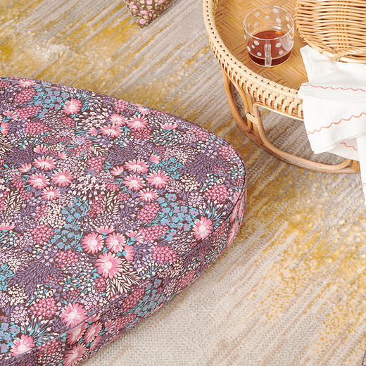 复古三角形棕榈坐垫打坐垫 商品图3