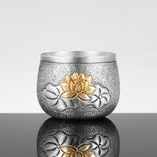 子佩集纯银年年有余茶杯摆件【YH6600012-6】(单只)207 商品图0