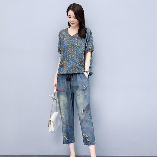 QC-ZYQ6078时尚宽松百搭减龄套装 商品图3