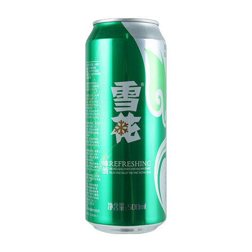 啤酒雪花清爽聽500ml12聽