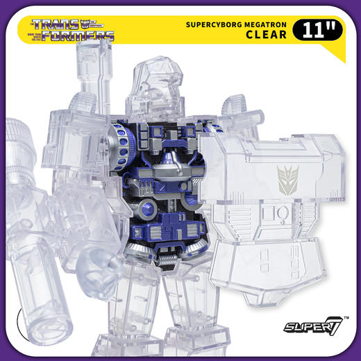 现货 Super7 变形金刚 威震天 透明版 Transformers Super Cyborg Megatron Clear 商品图5